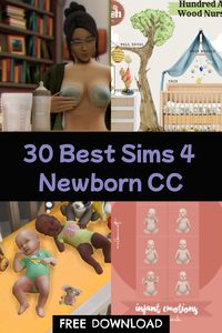 Welcome your Sims newborn with charming CC that includes cute clothing, cozy cribs, and essential accessories. Click to explore more!