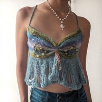 Crochet top inspired by Monet's water lilies painting!