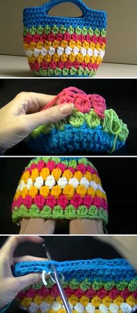 Wonderful Crochet Bag Anyone Can Make | CrochetBeja