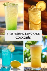 Sip on a variety of lemonade cocktails including Blue Lagoon, Pimm's Cup, Shandy, Spiked Arnold Palmer, and more. Quench your thirst with these easy-to-make drinks perfect for any occasion.