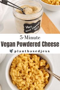 Vegan Powdered Cheese (Mac and Cheese Mix) - Plant Based Jess