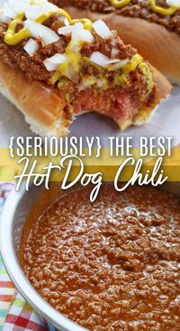 The BEST Hot Dog Chili (SERIOUSLY!) The Coney Island style recipe for fine, tender meaty chili sauce perfect for Chili Dogs and Chili Cheese Fries – ‘The One’, the BEST recipe – that took me almost a decade to perfect!