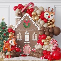 Amazon.com: 138Pcs Christmas Reindeer Balloon Garland Arch Kit Red Brown Sand White Gold Balloons with Moose Elk Deer Candy Cane Foil Balloon for Christmas Woodland Party Xmas Winter New Year Party Decorations : Home & Kitchen