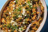 Spanakorizo: Easy Greek Spinach Rice