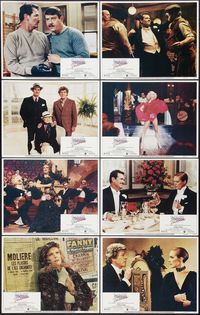 "VICTOR VICTORIA" (MGM, 1982) Lobby Cards.   Directed by Blake Edwards.   Cast: Julie Andrews as Victoria Grant/Count Victor Grazinski. James Garner as King Marchand. Robert Preston as Carroll "Toddy" Todd. Lesley Ann Warren as Norma Cassidy. Alex Karras as 'Squash' Bernstein. John Rhys-Davies as Andre Cassell. Graham Stark as the Waiter. Peter Arne as Labisse.