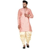 Discover the epitome of traditional Indian fashion with our exquisite collection of Dhoti Kurta for men. Immerse yourself in the grace and charm of this ensemble, crafted with meticulous attention to detail. Perfect for weddings, festivals, and cultural celebrations, our Dhoti Kurta sets showcase the perfect blend of comfort, style, and cultural heritage. Elevate your wardrobe with the regal allure of Dhoti Kurta and make a lasting impression at any occasion.