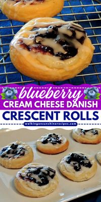 This Blueberry Cream Cheese Danish Crescent Rolls are awesome for summer breakfast recipe. Filled with mouth watering blueberry filling and cream cheese, this delicious crescent roll recipe is a sure hit for eveyone. This easy breakfast ideas with fruit is perfect not only for breakfast but also as snack for a treat!