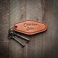 Unique and personalized gift item to offer your customers! The leather keychains are cut and pressed by hand from some of the thickest and finest harness leather available, and patina beautifully as they age.