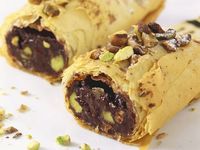 Chocolate Pistachio Hazelnut Pastry Rolls