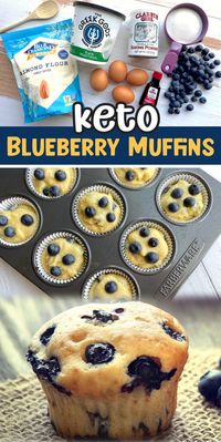 Made with almond flour! You would never guess these yummy blueberry muffins were keto friendly, healthy, and packed full of protein and fiber. They are DELICIOUS!! Even my picky kids love them. Almond flour makes for surprisingly moist and delicious pastries of all sorts! Add a little bit of greek yogurt and low carb sweetener, and you’ve got yourself some tasty and healthy muffins your entire family can enjoy. They are great for a quick breakfast or snack when you're craving something sweet (but healthy).