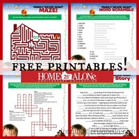 Free Printable Home Alone Activity Sheets | #HomeAloneInsiders ad