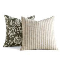 These Home collection 2-pack yarn-dyed decor throw pillows feature an invisible zipper closure, making it effortless to switch covers or clean as needed.FEATURES 2 pillow covers 20" x 20", 2 pillow inserts 21" x 21" Wrinkle free 2 pillow covers, 2 pillow inserts Removable cover Zipper closureCONSTRUCTION & CARE Pillow Cover Material: Cotton Slub; Pillow Insert Material: Cotton Cover, Polyester Fill Polyester Fill Manufacturer's 30-day limited warranty - For warranty information please click here Spot clean ImportedRESPONSIBLE Tested for harmful substances STANDARD 100 by OEKO-TEX® CERTIFIED Certification No. 23.HIN.62969 Testing Institute: Hohenstein Textile Testing Institute www.oeko-tex.com/standard100 Size: 20X20. Color: Olive. Gender: unisex. Age Group: adult.