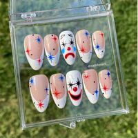 Customizable, any size, gel press-ons! Salon quality nails that will have you feeling like you just walked out from a nail appointment. All quality materials.  @nailsbytatii__