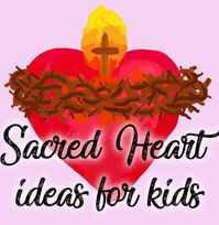 This Sacred and Immaculate heart art project is perfect for Valentine's day cards or any other time! This is a great way to teach kids about the Sacred heart of Jesus and the Immaculate heart of Mary. #sacredheart #immaculateheart #sacredheartofjesus #immaculateheartofmary #catholiccraft #catholicicing #liturgicalliving #catholickids