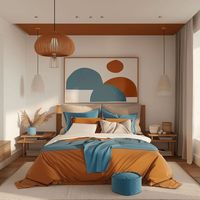 Mid-Century Modern Bedroom: Elevate your bedroom's ambiance with the timeless allure of mid-century modern design. Imagine a space that showcases clean lines, organic shapes, and a captivating color scheme that creates a serene oasis. Steal these chic ideas and transform your bedroom by visiting our blog.