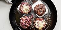 Ina Garten's Smashed Burgers with Caramelized Onions Recipe | PEOPLE.com