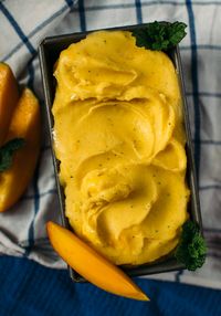 Mango Gelato with Mint + Cayenne | Earthy Feast