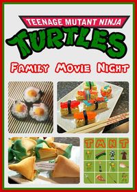 TMNT Family Movie Night with FREE #Printable BINGO Game and #Recipes