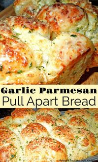 Garlic-Parmesan Cheese Pull Apart Bread [Using Rhodes Frozen Yeast Rolls]