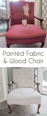 How to paint furniture {and fabric!} with chalk paint. What a gorgeous update!