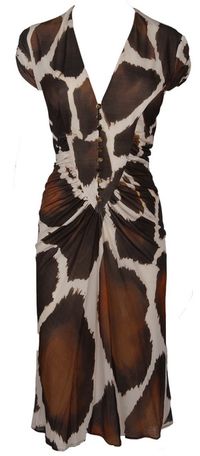 Roberto Cavalli Giraffe Print Dress #mystyle #DYT #Type3