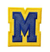 Double Applique Varsity Machine Embroidery Alphabet Font