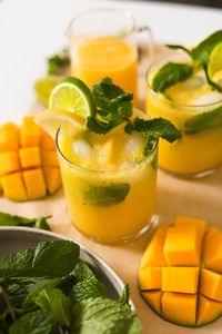 Mango Mint Mojito Mocktail