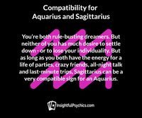 aquarius and sagittarius whats your compatibility? #aquariuscompatibility #aquariussagittarius #aquariusandsagittarius #sagittariuscompatibility #sagittarius  #aquarius