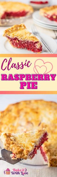 This raspberry pie is perfect for even a beginning baker!