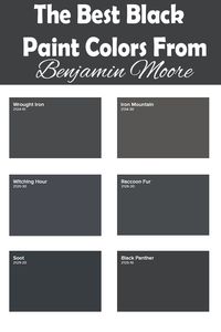 9 Soft Black Paint Colors from Benjamin Moore - The Honeycomb Home