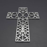 Modern Metal Wall Cross Sculpture, Large Wall Cross, Christian Home Decor, Metal Wall Crosses, Large Metal Wall Art, Christian Wall Art by ArteAndMetal on Etsy