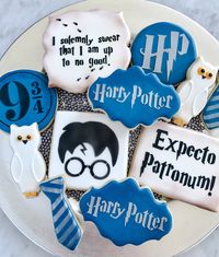 Ravenclaw House is the best House. Harry Potter cookies | I Bake, You Bake