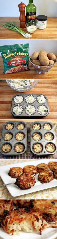 Parmesan Hash Brown Cups - oh. yes.