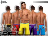 The Sims Resource - Superhero Swimsuits V1 (Adult)