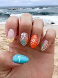 Multicolor  Collar  ABS Graphic,Plain,Plants Color Nails Embellished   Nail,Hand & Foot Care