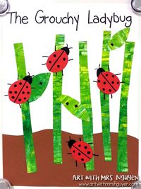 lady bug art project - Google Search