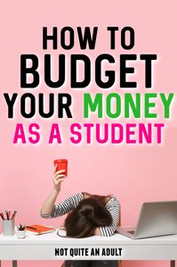 one of the best things you can do for yourself in #college is to learn how to budget your money as a student early on so you don't end up in a bad financial situation when you graduate! #budget #budgeting