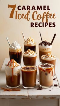 🧊 Craving a refreshing summer treat? Try these 7 irresistible caramel iced coffee recipes! Perfect for hot days and coffee lovers. From classic to salted caramel, there's something for everyone! Save now for later ☕️ #caramelicedcoffee #coffeelover #icedcoffeerecipe #summerdrinks #coffeetime #caramelmacchiato #homemadecoffee #baristaathome #coffeeaddict #drinkrecipes"