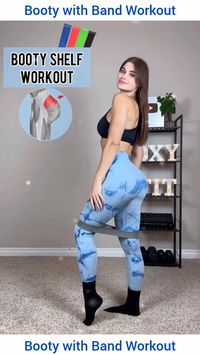 Booty with Band Workout, Simple Booty Workout with Band, glutes workout  #glutesworkout #resistbandworkout #bootybandworkout #glutesexercise #resistancebands #athomeexercise #fitnessmotivation