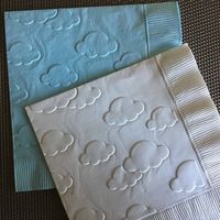 Cloud Embossed Napkin Nursery Travel All Occasion - Etsy