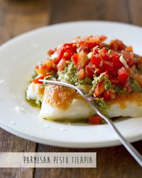 Parmesan Pesto Tilapia