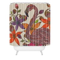 THE FLAMINGO Shower Curtain By Valentina Ramos #DenyDesigns