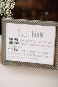 Guest Book Sign template (instant download) // gray and yellow and purple and gray // Featured on Style Me Pretty