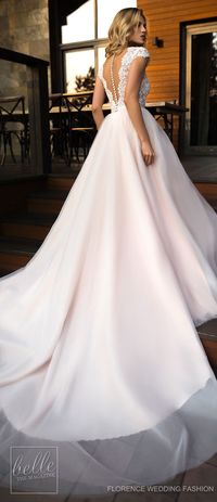 Wedding Dress by Florence Wedding Fashion 2019 Despacito Bridal Collection | Blush colored ball gown with lace bodice #weddingdress #weddingdresses #bridalgown #bridal #bridalgowns #weddinggown #bridetobe #weddings #bride #dreamdress #bridalcollection #bridaldress #dress See more gorgeous wedding dresses by clicking on the photo