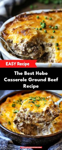 This comforting hobo casserole combines ground beef, hearty vegetables, and creamy soup for a satisfying meal. It's easy to prepare and perfect for family dinners or potlucks.