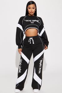 Available In Black/combo. Crew Neck Sweatshirt Long Sleeve Front Screen Color Block Print Cropped Stretch Pair Back To "New York Baddie Leg Pant" Disclaimer: Due To The Specialized Screen Printing Process A Difference In Saturation May Occur. Each Garment Is Unique. 50% Cotton 50% Polyester Imported | New York Baddie Sweatshirt in Black size Small by Fashion Nova