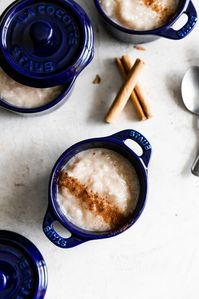 An easy-to-make and deliciously creamy arroz con leche (rice pudding) made Cuban-style with sweetened condensed milk, cinnamon, and lemon zest!