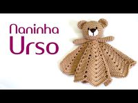 Naninha de urso amigurumi (crochê) - YouTube