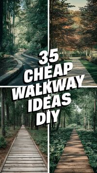 35 Cheap Walkway Ideas DIY Upgrade your outdoor space affordably with these cheap DIY walkway ideas. Visit our website for more ideas.