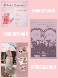 Sabrina Carpenter poster decal id code bloxburg